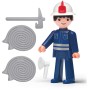 EFKO IGRÁČEK Hasič povolání set figurka kloubová s doplňky