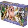 PUZZLE Prime 3D Domácí zvířátka 31x23cm 100 dílků holografické