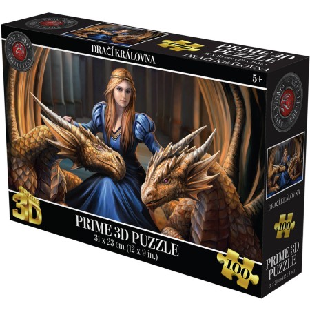 PUZZLE Prime 3D Dračí královna 31x23cm 100 dílků holografické