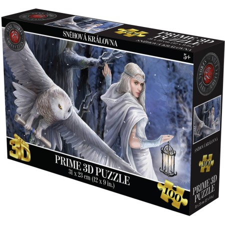 PUZZLE Prime 3D Sněhová královna 31x23cm 100 dílků holografické