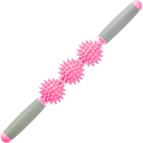MERCO Tyč masážní rehabilitační 40cm roller na uvolnění svalů růžový