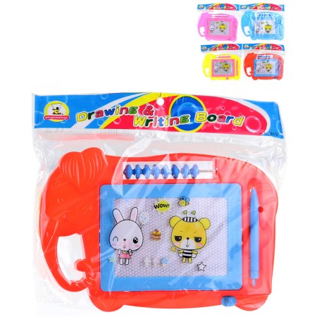 Tabulka dětská magnetická slon set s kouzelným perem 4 barvy