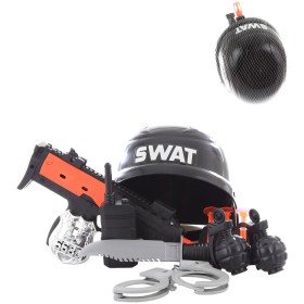 Policejní dětský set samopal s helmou a doplňky zásahová jednotka SWAT