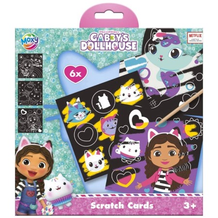 Škrábací obrázky Gábinin kouzelný domek set 6ks s nástrojem