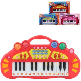 Piánko dětský keyboard klávesy na baterie 3 barvy Zvuk