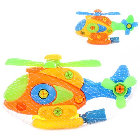 Helikoptéra šroubovací montážní set s nástrojem k sestavení 2 barvy