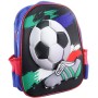 Batoh klučičí 3D motiv fotbal 28x33x8cm na zip