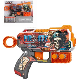 Pistole dětská pirátská herní set se 6 soft pěnovými náboji