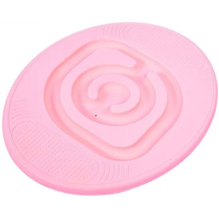 MERCO Hra balanční deska ovál s kuličkovým bludištěm růžová