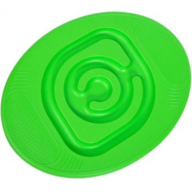 MERCO Hra balanční deska ovál s kuličkovým bludištěm zelená