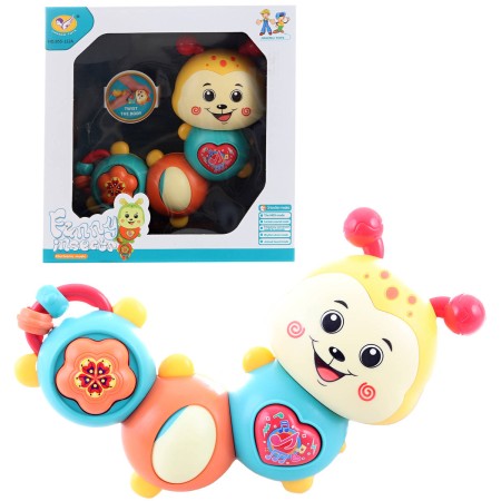 Housenka interaktivní baby zvířátko s aktivitami na baterie Zvuk