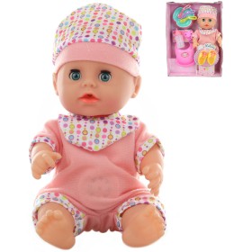 Panenka miminko čůrací set s lahvičkou a doplňky na baterie Zvuk