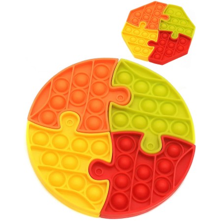 Hra Pop It puzzle antistresové 4 dílky skládačka Bubble Pops 2 druhy