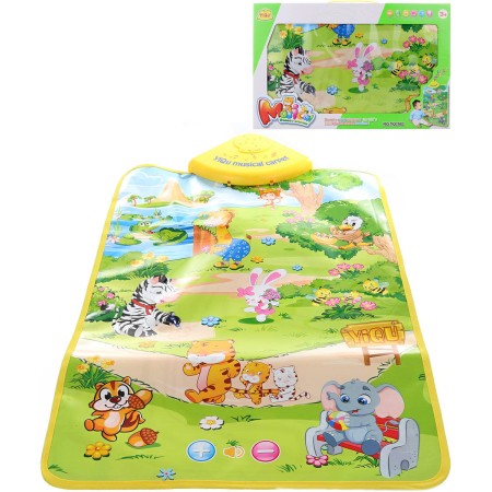 Koberec hudební podložka interaktivní se zvířátky na baterie Zvuk