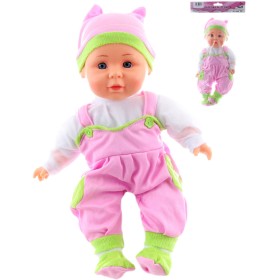 Panenka miminko růžový tepláky měkké tělíčko na baterie Zvuk