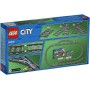 LEGO CITY Výhybky a zahnuté koleje doplněk k vláčkodráze 60238 STAVEBNICE