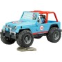 BRUDER 02541 Auto jeep terénní Cross Country modrý set s figurkou a doplňky