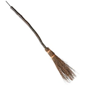 KARNEVAL Koště čarodějnické zahnuté 89cm *KARNEVALOVÝ DOPLNĚK*