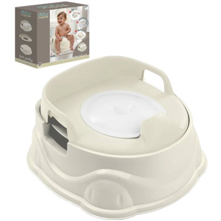 DOLU Nočník / sedátko na WC / baby stolička 3v1 béžová