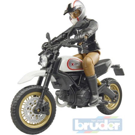 BRUDER 63051 Set motocykl Ducati Desert Racer s figurkou řidiče plast