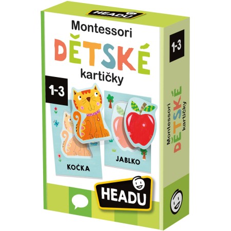 ADC HEADU Hra kartičky Montessori Poslech a vyslovování prvních slov