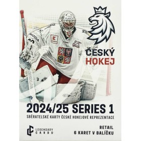 LEGENDARY CARDS ČESKÝ HOKEJ 2024-25 Sběratelské hokejové karty 6ks