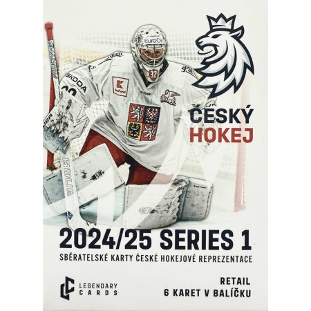 LEGENDARY CARDS ČESKÝ HOKEJ 2024-25 Sběratelské hokejové karty 6ks