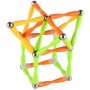 Stavebnice magnetická 148 dílků skládačka 3D plast/kov v krabici