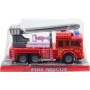 Auto hasičské požární vozidlo s žebříkem hasiči plast
