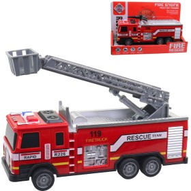Auto hasičské požární vozidlo vodní dělo / žebřík hasiči plast 2 druhy