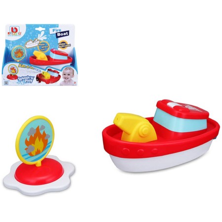 BBURAGO Junior baby člun hasičský do vody do vany na baterie