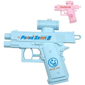 Pistolka dětská vodní stříkací 16cm se zásobníkem na vodu 2 barvy