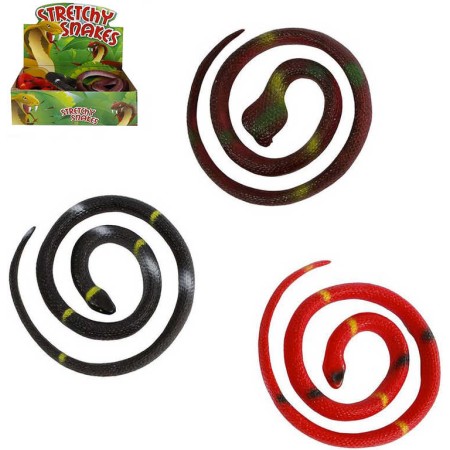 Had gumový měkké zvířátko 65cm natahovací různé barvy