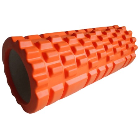 ACRA Válec masážní 33x14cm fitness roller oranžový plast