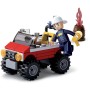 SLUBAN Fire Auto hasičské jeep 58 dílků + 1 figurka STAVEBNICE