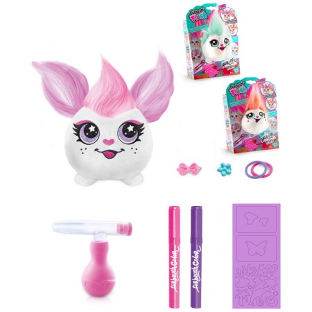 EP Line Airbrush Hairiffic Mini kreativní set plyšák k vybarvení 3 druhy