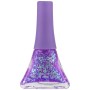 LUKKY Lak na nehty dětský lila perleťový se třpytkami slupovací 5,5ml