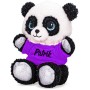 PLYŠ Panda v tričku se jménem 17cm 7 druhů *PLYŠOVÉ HRAČKY*
