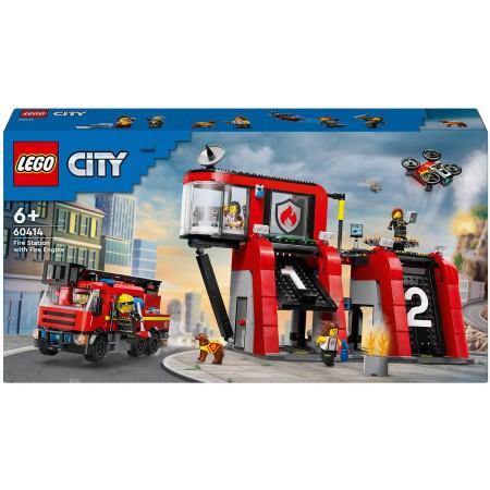 LEGO CITY Hasičská stanice s hasičským vozem 60414 STAVEBNICE