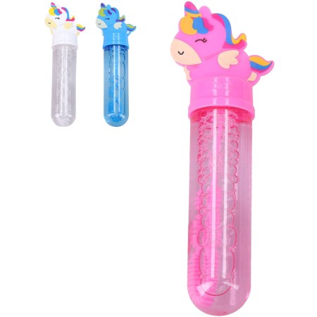 Bublifukovací hůlka jednorožec 14cm dětský bublifukovač 3 barvy