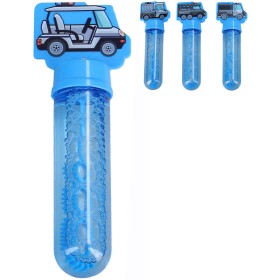 Bublifukovací hůlka policejní auto 14cm dětský bublifukovač 4 druhy