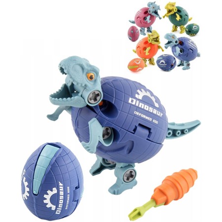 Vejce dinosauří šroubovací dinosaurus s transformací 2v1 s nástrojem 4 druhy