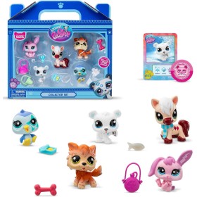 HASBRO LPS Littlest Pet Shop herní zimní sada 5 zvířátek s doplňky
