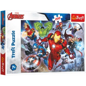 TREFL PUZZLE Disney Avengers skládačka 48x34cm 200 dílků v krabici