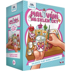 ALBI SCIENCE Malování na skleničky kreativní set se 4 sklenicemi