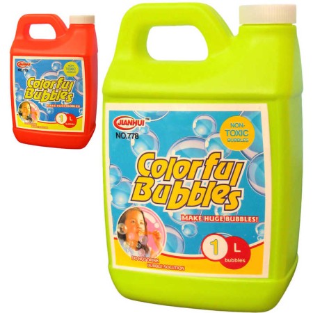 Náplň náhradní 1000 ml do bublifuku plastový kanystr 2 barvy