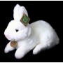 PLYŠ Králík 23cm bílý leží Eco-Friendly *PLYŠOVÉ HRAČKY*