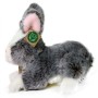PLYŠ Králík 23cm šedý ležící Eco-Friendly exkluzivní *PLYŠOVÉ HRAČKY*