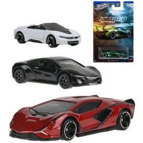 MATTEL HOT WHEELS Auto Rychlý hybrid angličák závodní svět 5 druhů kov