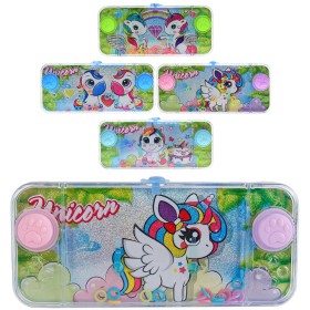 Hra vodní navlékání kroužků na hroty jednorožci 4 druhy